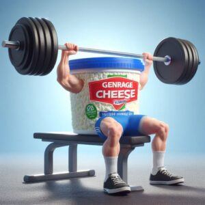 Cottage Cheese Lifting Weights